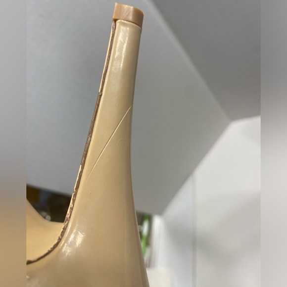 NIB Sz 8.5 - Madden Girl Fastenn Nude Patent Ultra High Stiletto Heeled Pumps - Picture 11 of 16